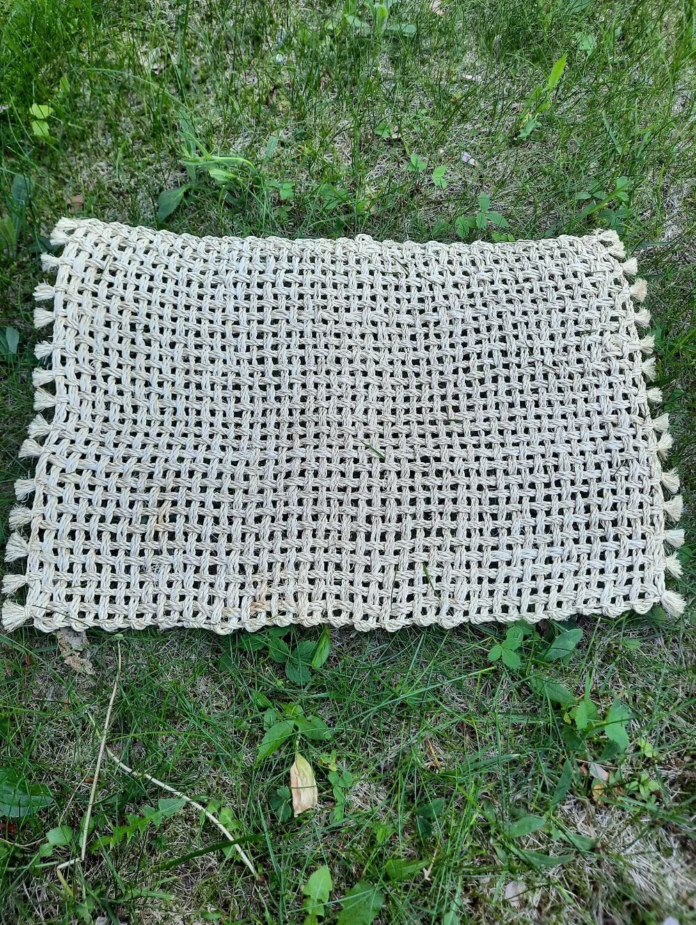 6 Jute Woven Placemats Boho Natural Material Neutral Table Setting
